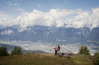 Blick auf Innsbruck und Nordkette