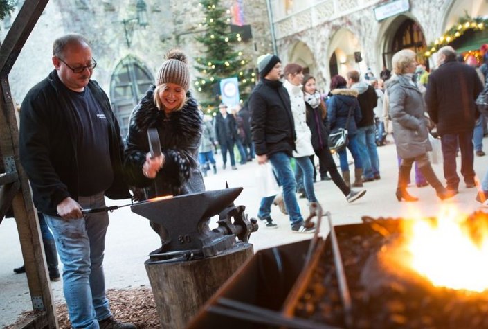 Flammende Lichterweihnacht