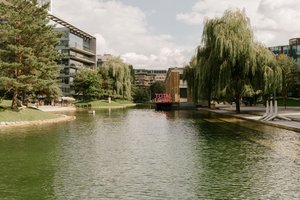 Die Donauinsel - beliebtes Naherholungsgebiet der Wiener