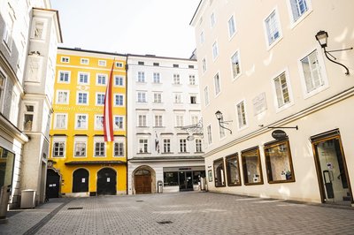 Mozarts Geburtshaus in der Stadt Salzburg